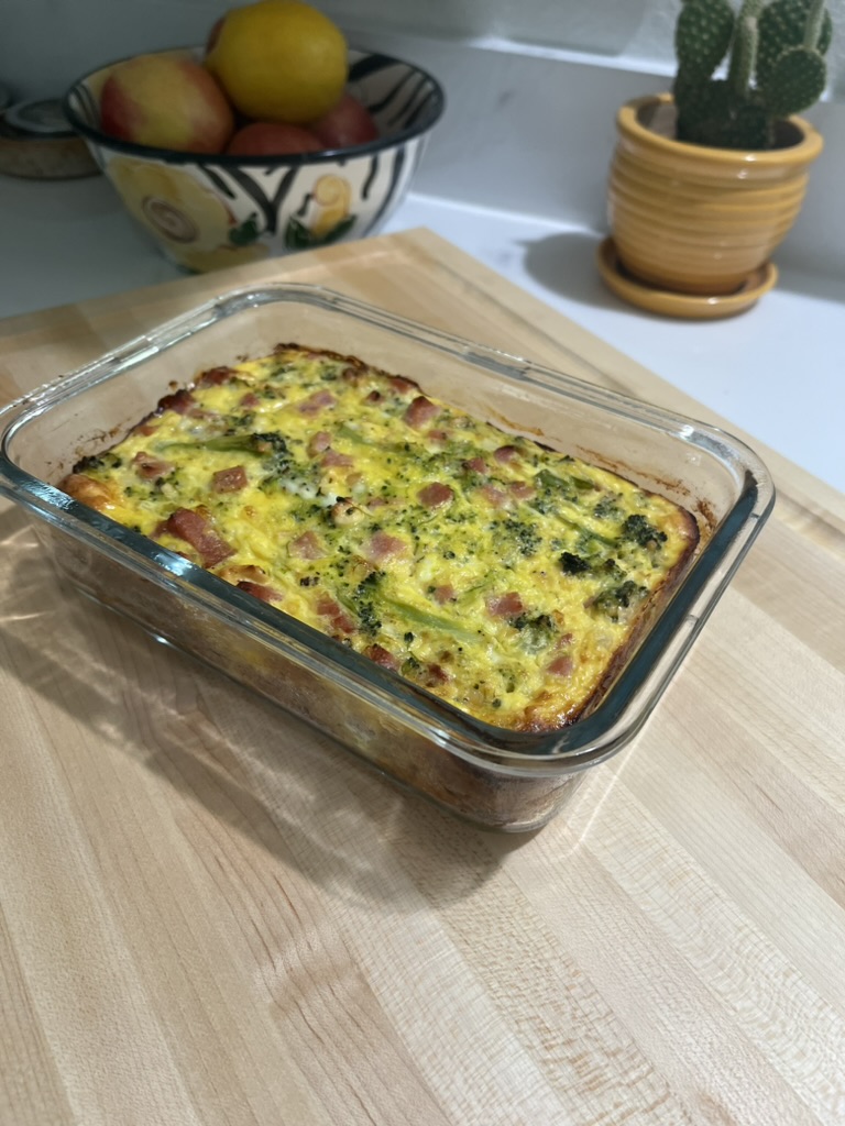 COTTAGE CHEESE EGG CASSEROLE FOR TWO
